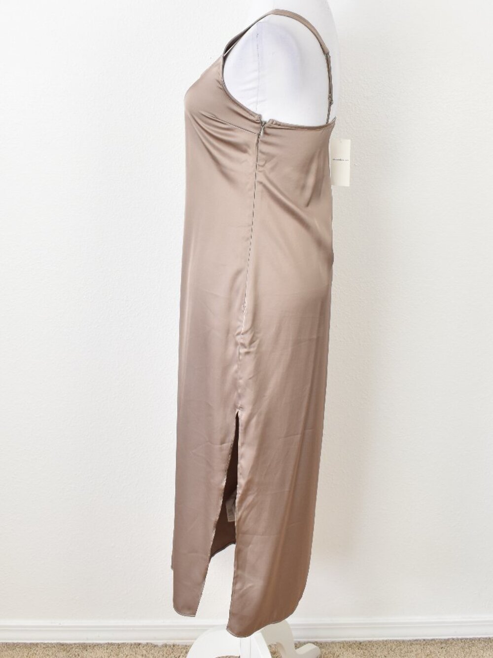 Abercrombie & Fitch Satin Midi Slip Dress NEW - XS - Picture 5 of 9